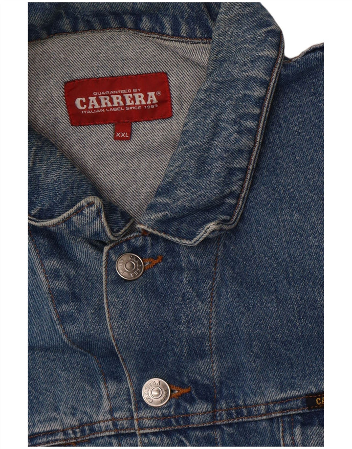 Carrera Chaqueta vaquera para hombre UK 44 2XL Azul