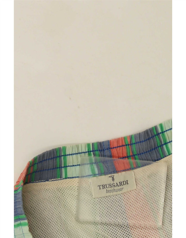 Bañador Hombre Trussardi IT 48 Medium Algodón A Rayas Multicolor
