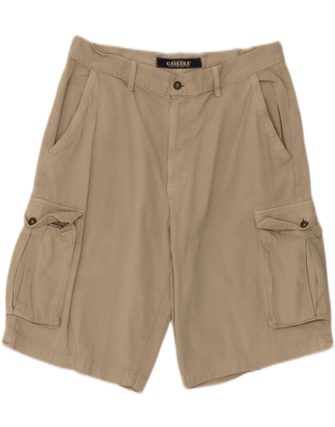 Carrera Pantalones cortos cargo para hombre IT 50 Large W34 Algodón beige