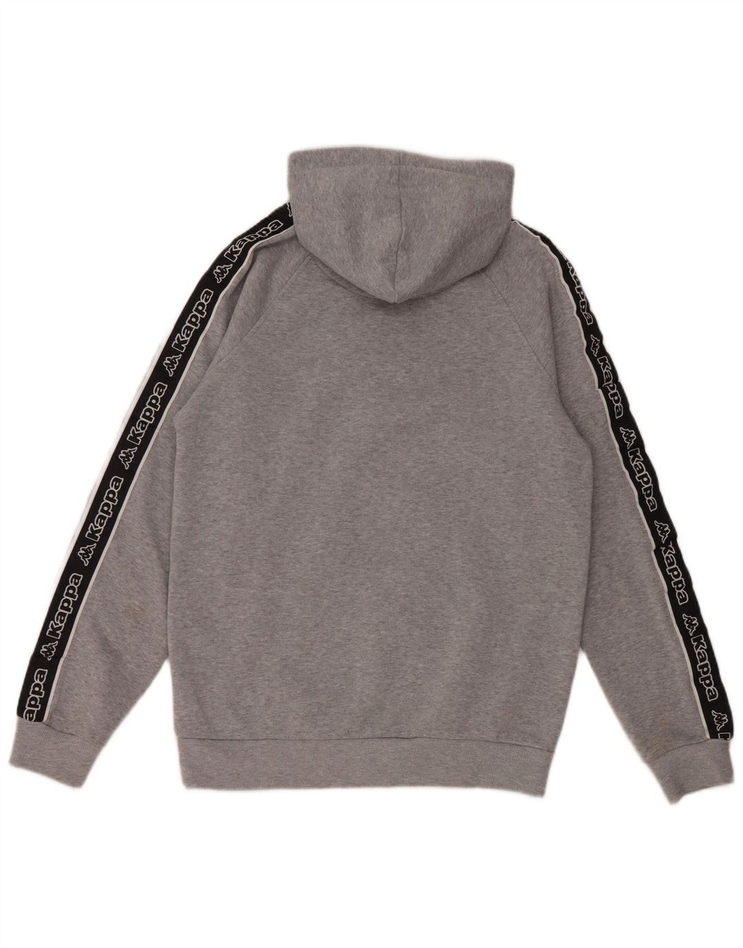 Kappa Hombre Sudadera Con Capucha Gráfica Jersey Gris Medio Poliéster Color Block