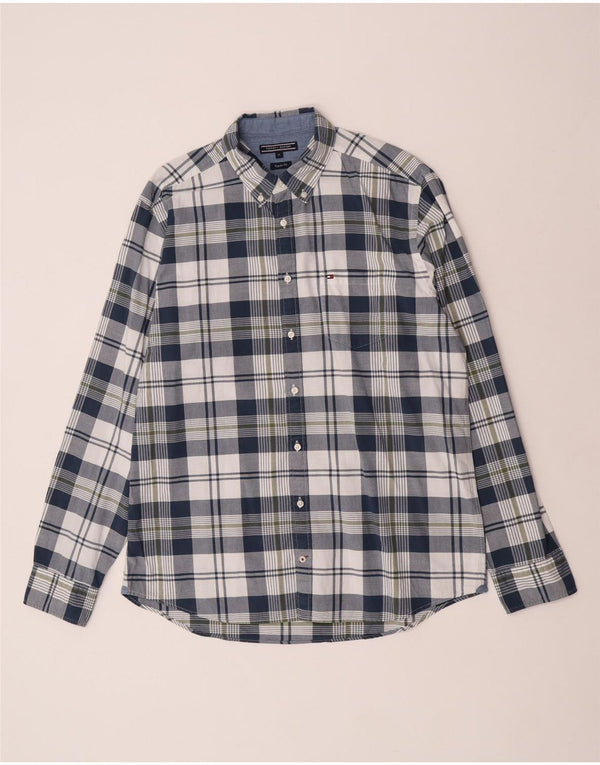 Camisa Tommy Hilfiger Hombre Regular Fit XL Azul Marino Cuadros