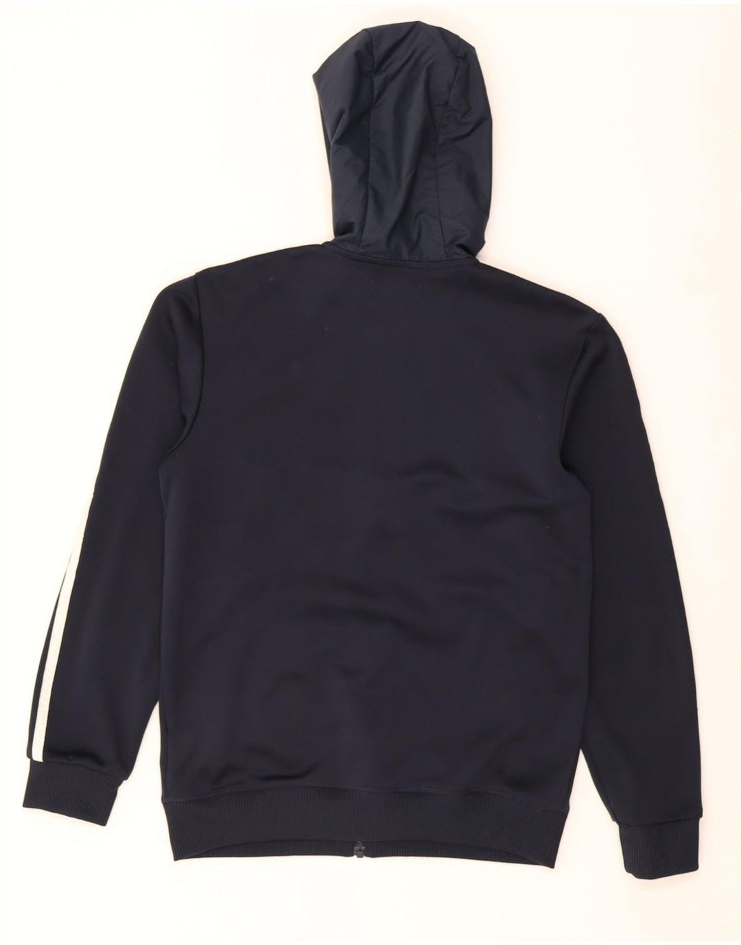 Adidas - Sudadera con capucha y cremallera para hombre, talla pequeña, poliéster, color azul marino