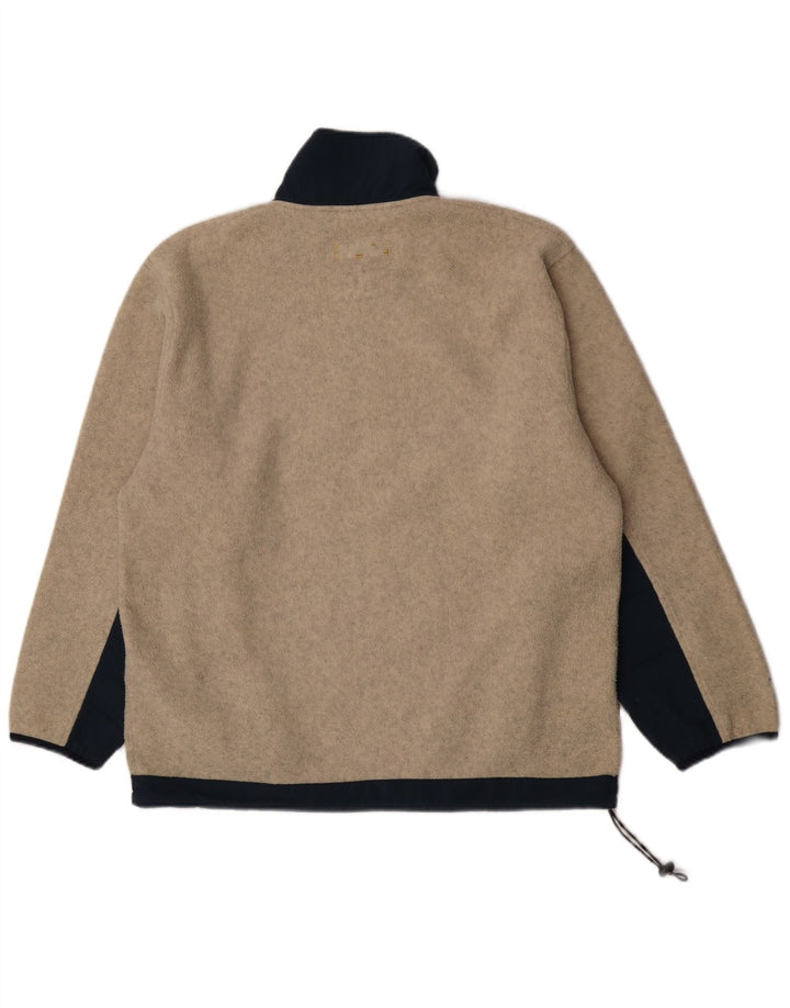 Invicta Hombre Jersey De Forro Polar Con Cremallera Y Cuello Grande Poliéster Color Block Beige