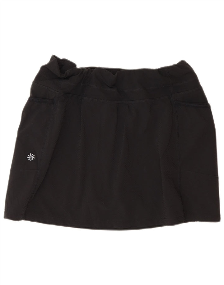 ATHLETA Falda de tenis para mujer UK 44 Mediana Negro Poliéster