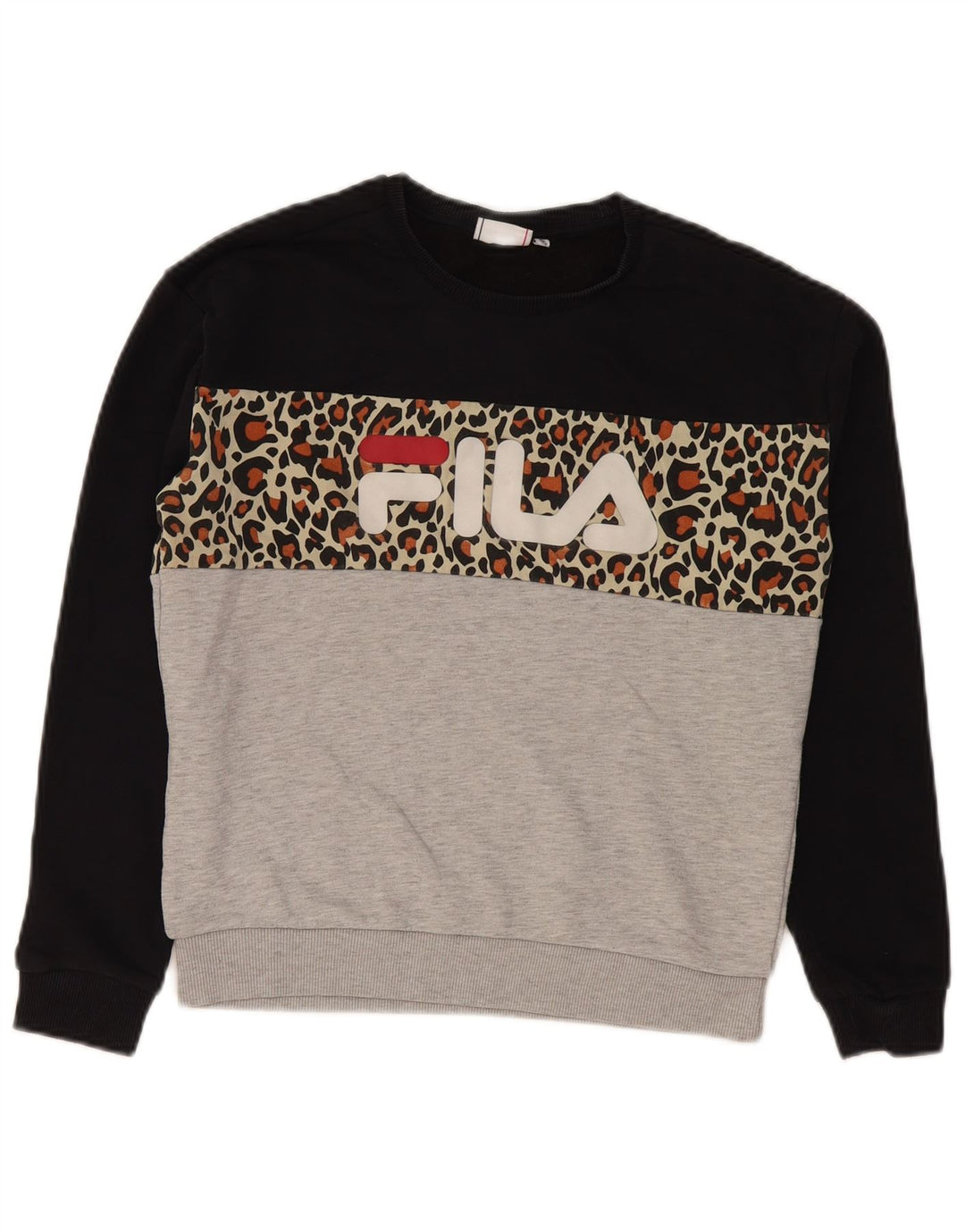 Fila Mujer Graphic Sudadera Jumper UK 10 Small Multicolor