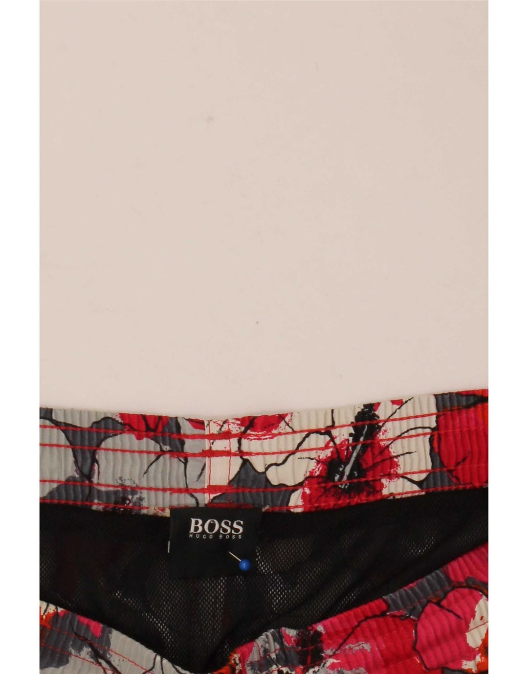 Bañador Hugo Boss Hombre Bañador Grande Floral Rojo
