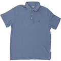 IZOD Mens Polo Shirt Medium Blue Cotton Vintage Izod and Second-Hand Izod from Messina Hembry 
