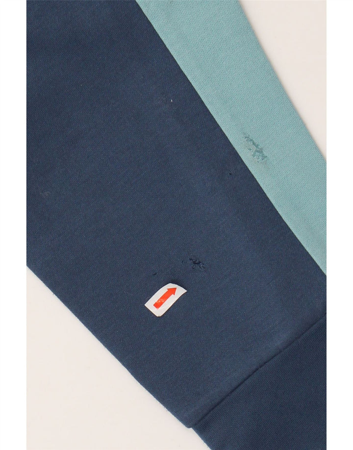 THE NORTH FACE Jersey con capucha y cuello con cremallera para hombre XL Azul marino Colorblock