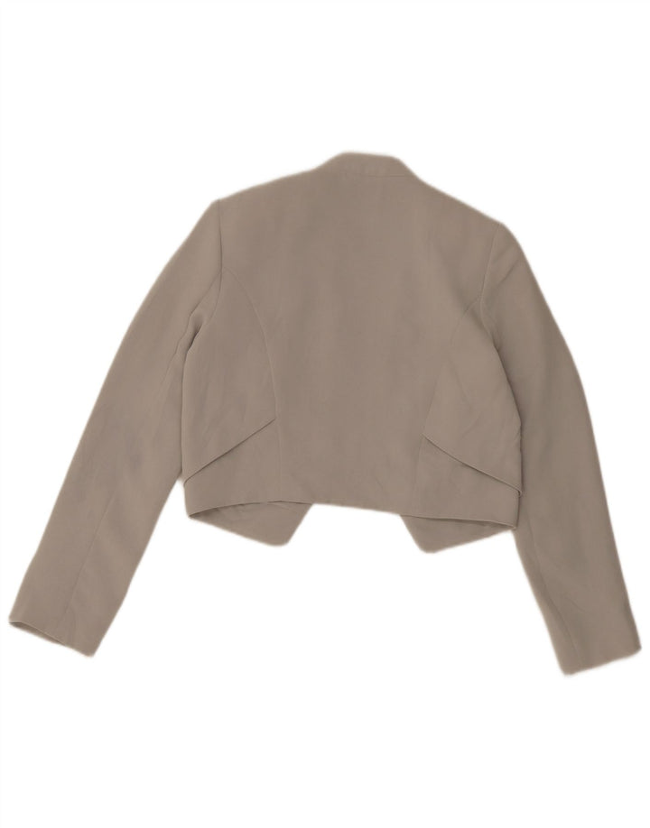 Topshop Chaqueta Bolero para Mujer UK 8 Small Poliéster Gris
