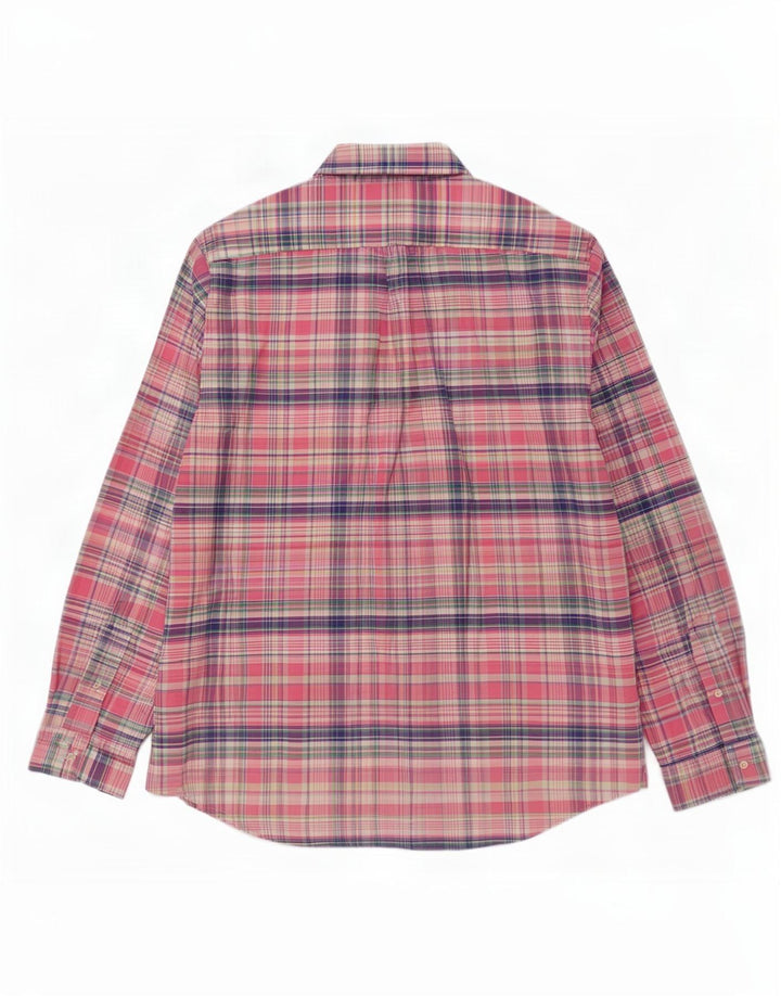 Camisa Polo Ralph Lauren para hombre de algodón a cuadros rosas grandes