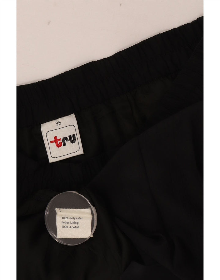 Tru Falda Plisada Midi Knife Para Mujer W36 XL Poliéster Negro