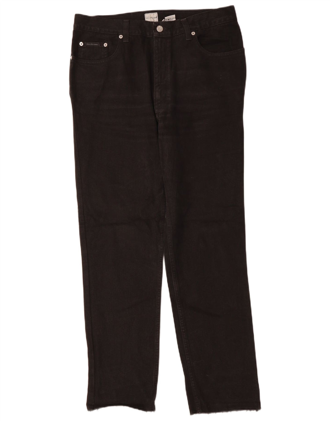 CALVIN KLEIN Vaqueros rectos para hombre W32 L30 Algodón negro