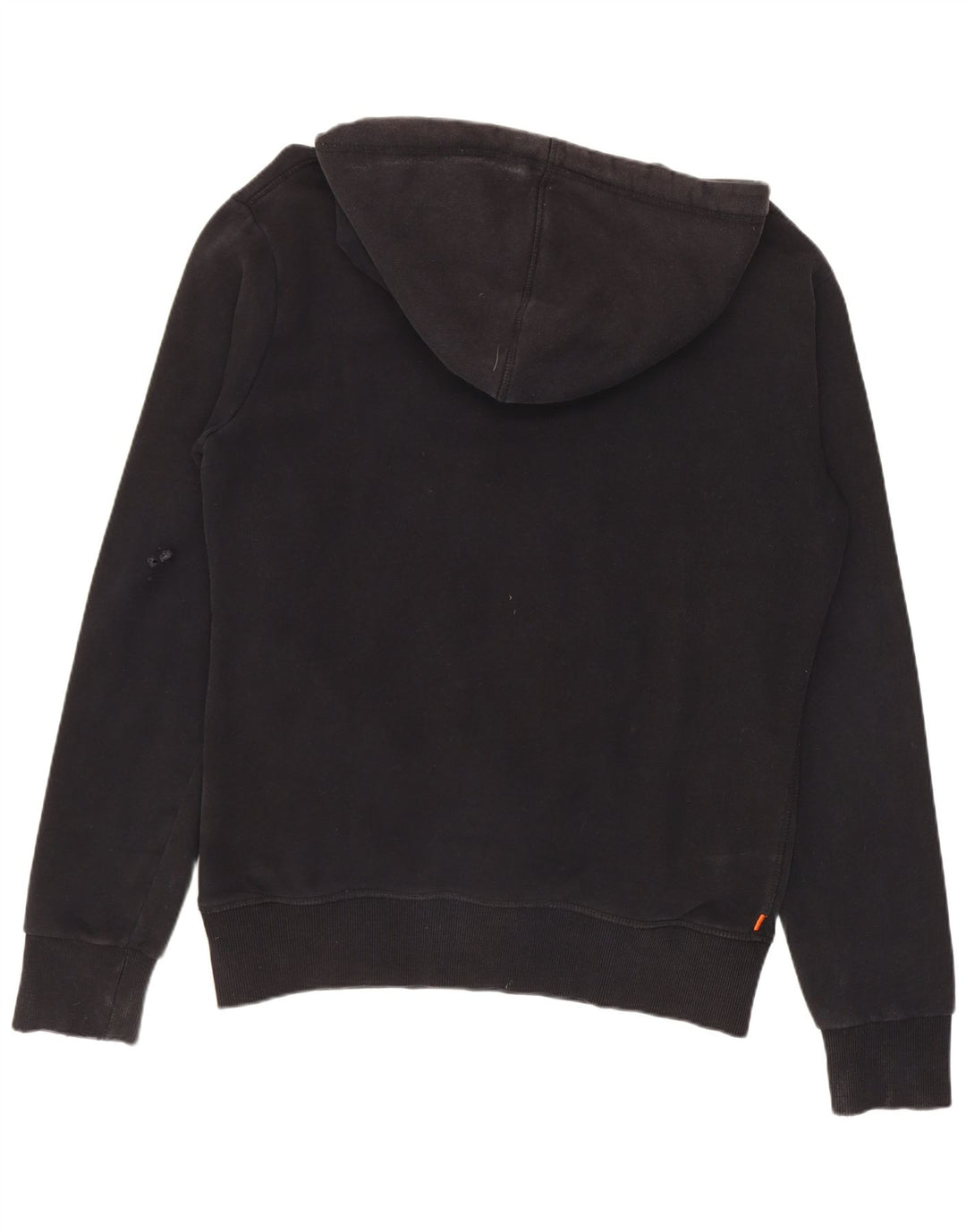 Superdry Jersey con capucha gráfica de algodón negro mediano para hombre
