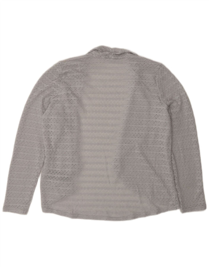 Oasis Cárdigan abierto para mujer UK 42 Poliéster gris medio