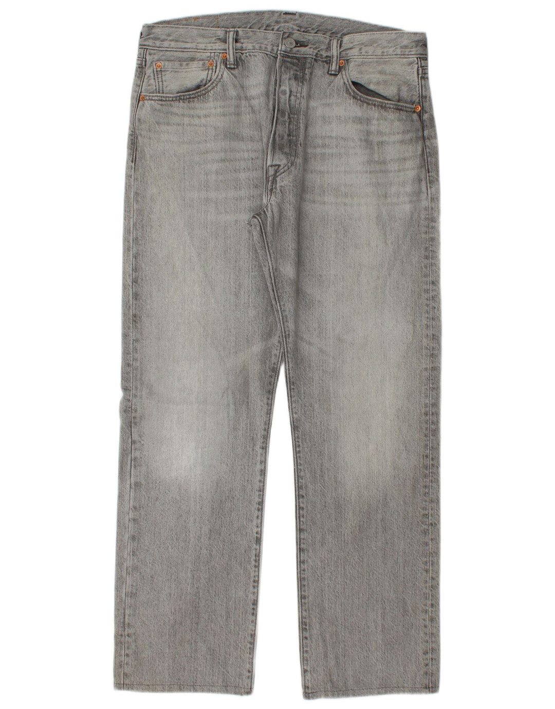 LEVI'S Jeans rectos 501 para hombre W34 L30 Algodón gris