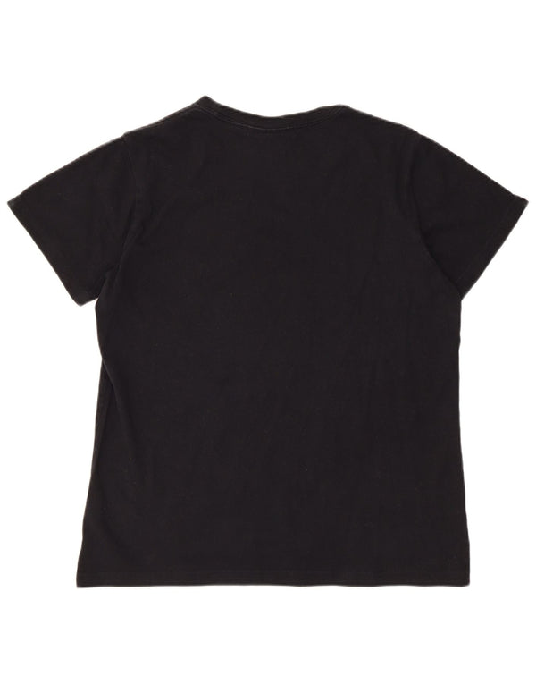 ADIDAS Camiseta gráfica para hombre Top Mediano Algodón negro