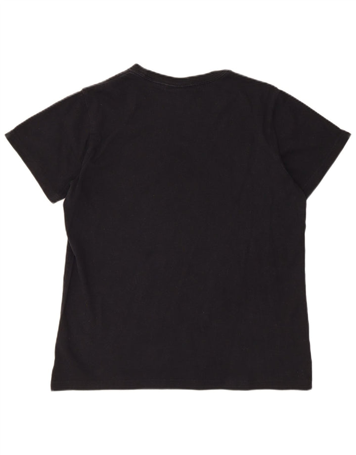 ADIDAS Camiseta gráfica para hombre Top Mediano Algodón negro