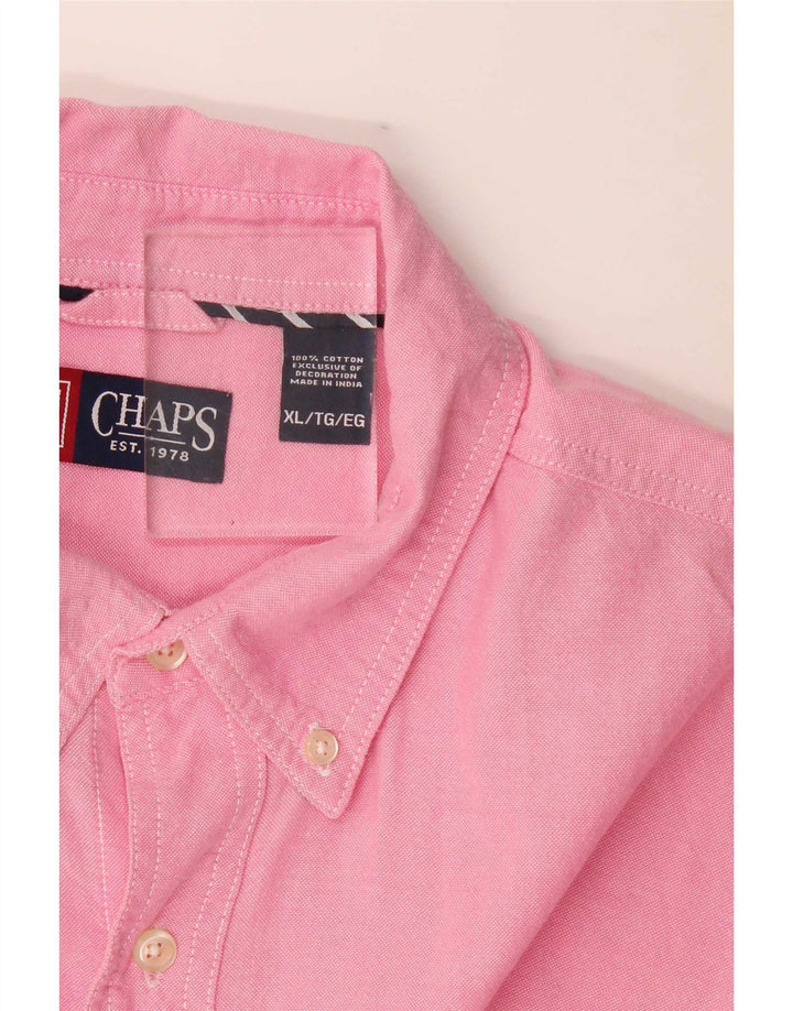 Camisa Chaps Hombre XL Algodón Rosa