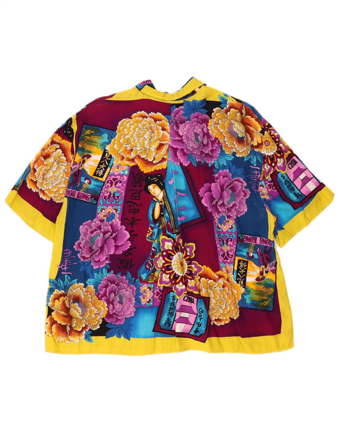 WITTY GIRL Blusa camisera extragrande para mujer UK 44 Mediana Multicolor Floral