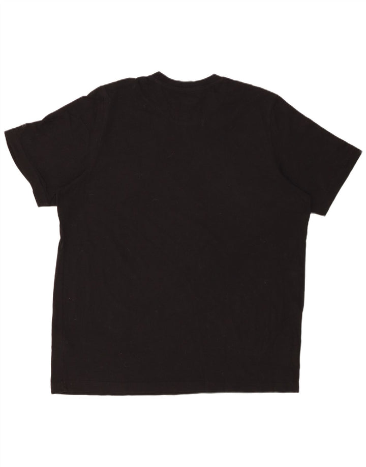 ADIDAS Camiseta gráfica para hombre Top XL Algodón negro