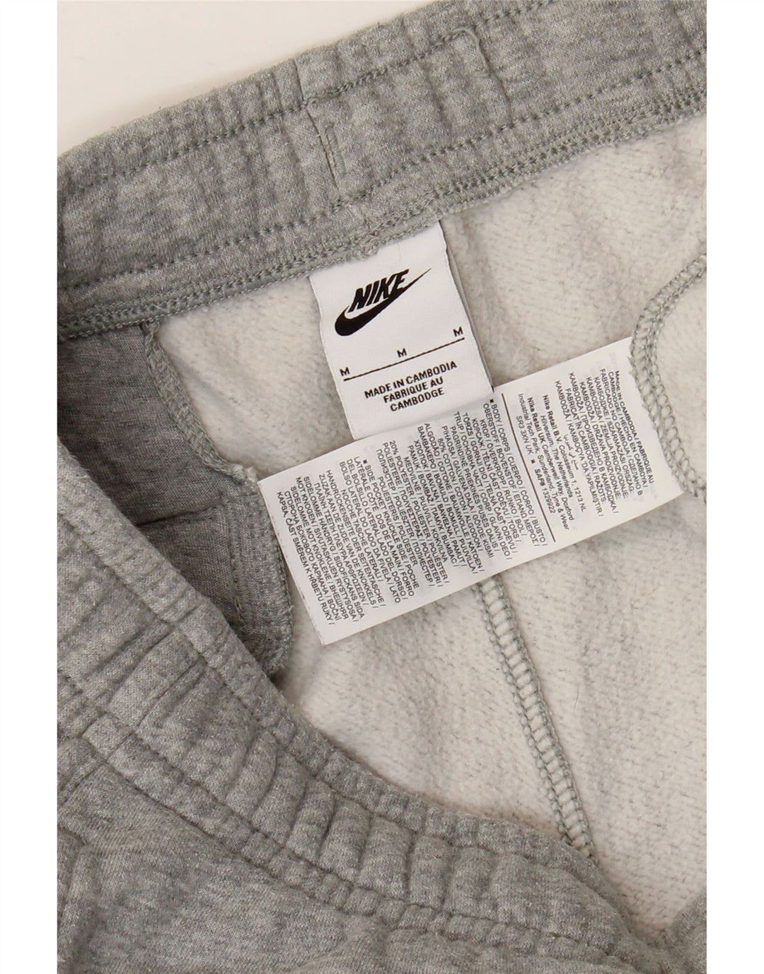 NIKE Pantalón de chándal Joggers de algodón moteado en gris medio