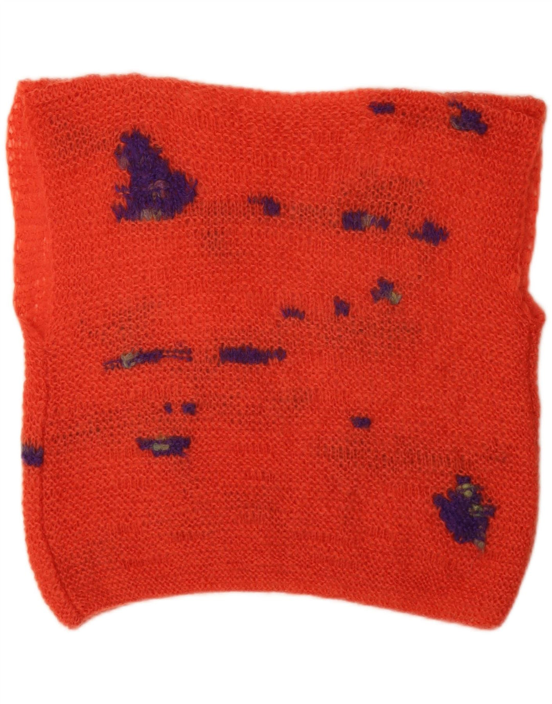 VINTAGE Mujer Chaleco Tank Top UK 1Medium Naranja