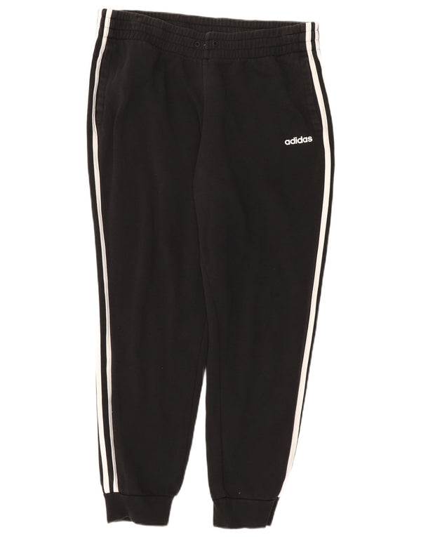 Adidas Mujer Chándal Pantalones Joggers UK 46 Grande Negro Algodón