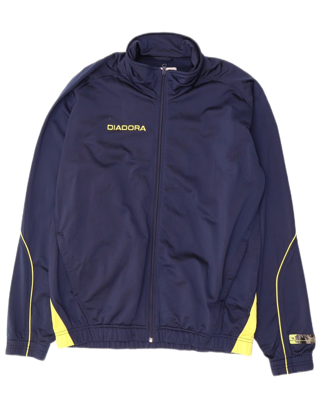 Diadora Hombre Chaqueta De Chándal Con Estampado Gráfico Grande Azul Marino Colorblock