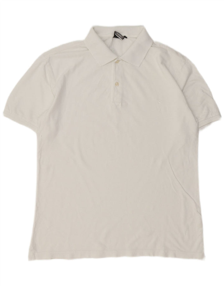 Diadora Polo Hombre Grande Blanco Algodón