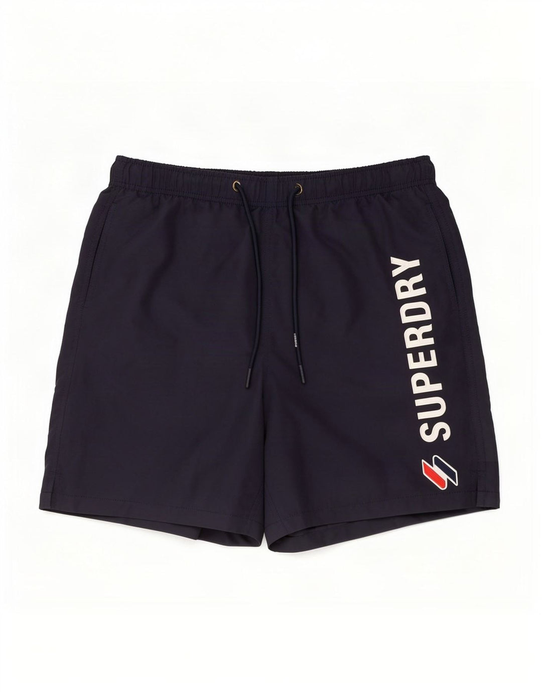 Superdry Bañador con gráfico para hombre, talla pequeña, poliéster azul marino