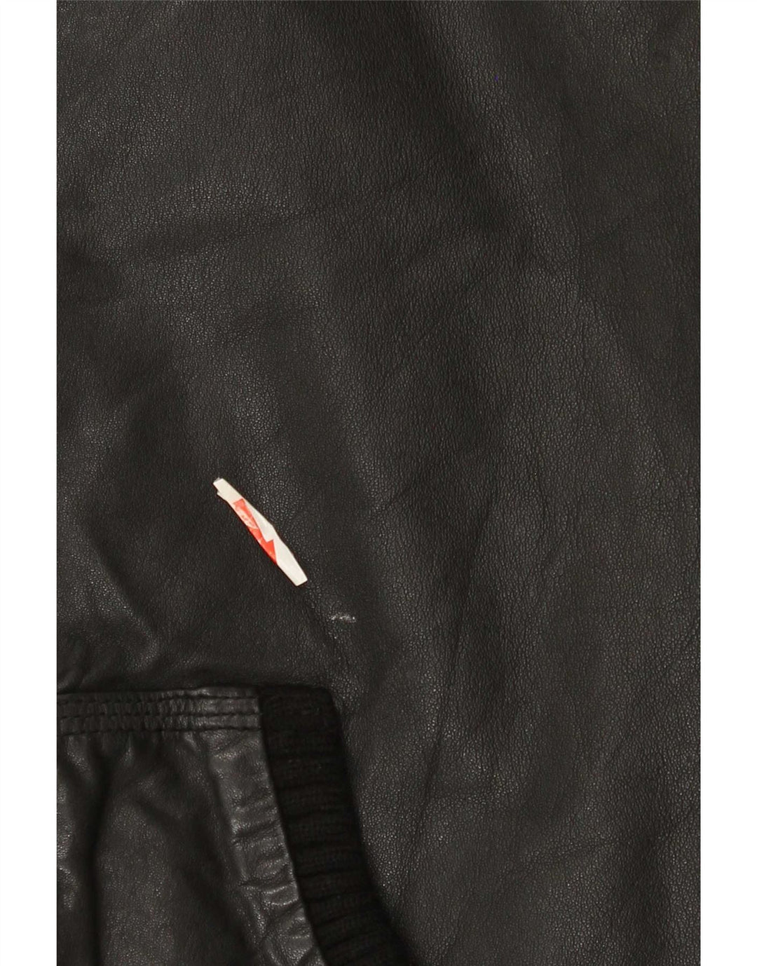 Superdry Chaqueta militar de cuero con capucha para hombre, talla 38, talla mediana, negra