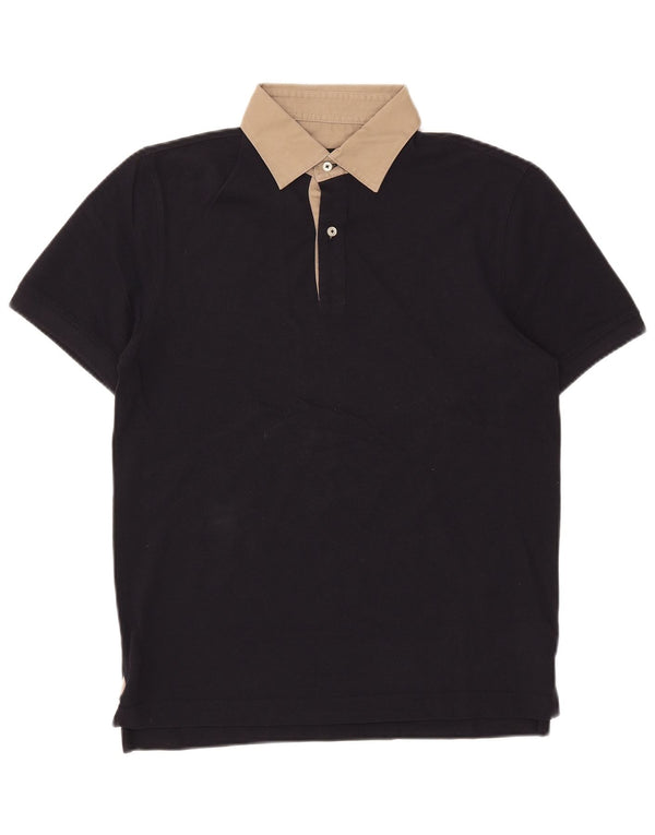 Massimo Dutti Polo Hombre EU 38 Medium Azul Marino Colorblock Algodón