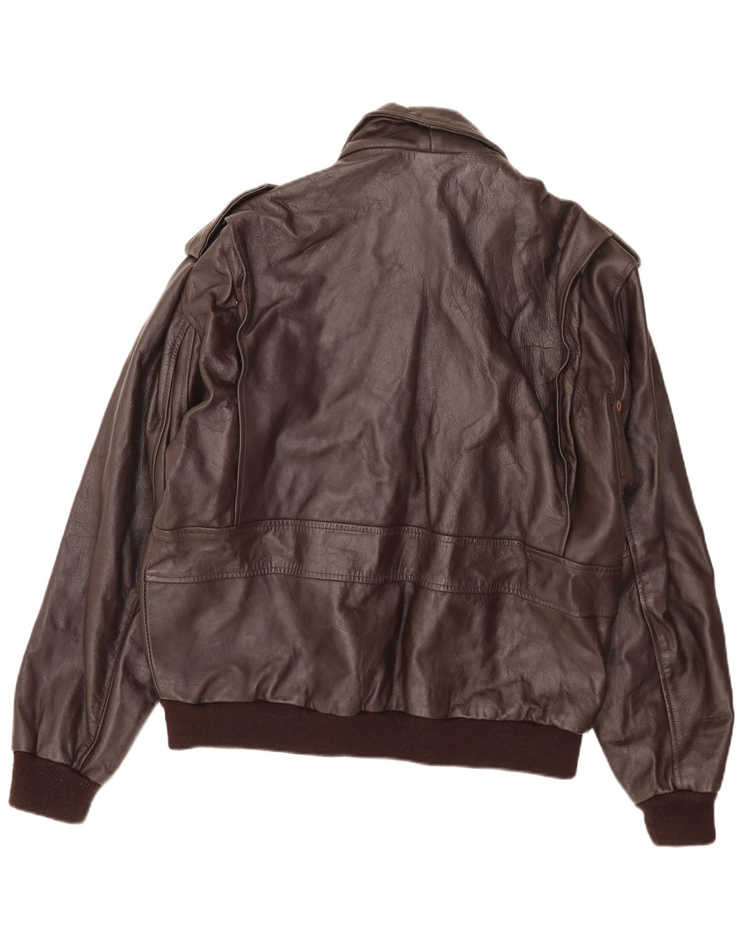 Bomb Boogie Chaqueta de Aviador de Vuelo de Cuero para Hombre UK 42 XL Marrón