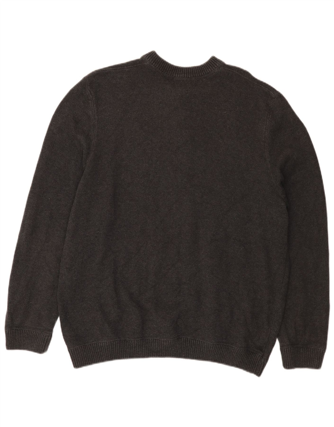EDDIE BAUER Jersey de cuello redondo para hombre XL Algodón gris