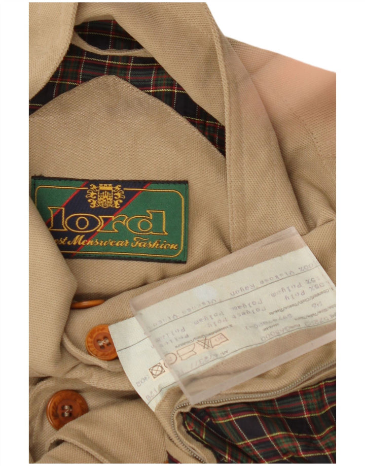 LORD Chaqueta Bomber para Hombre UK 42 XL Poliéster Beige