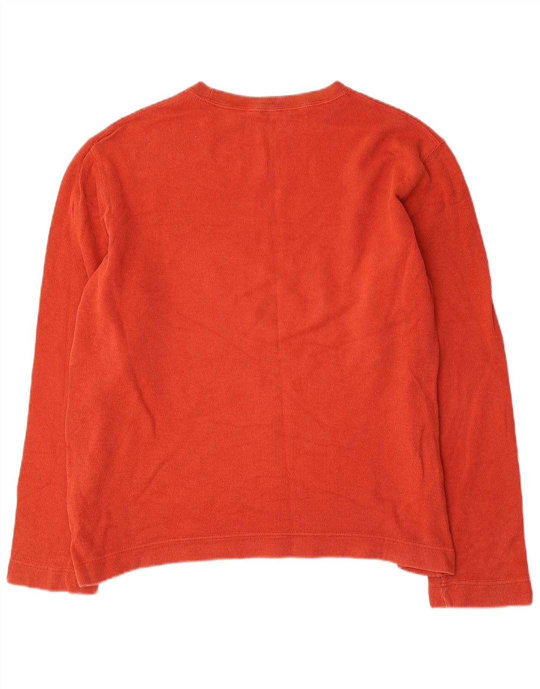 Gap Hombre Top Manga Larga Grande Algodón Naranja