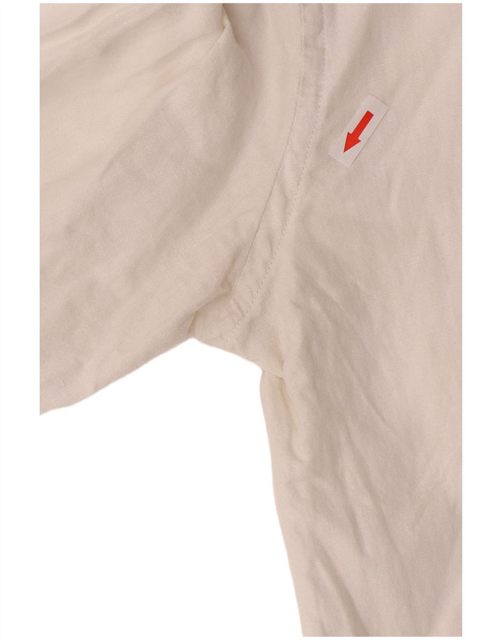 Tommy Hilfiger Camisa Regular Fit para Hombre Algodón Blanco Grande