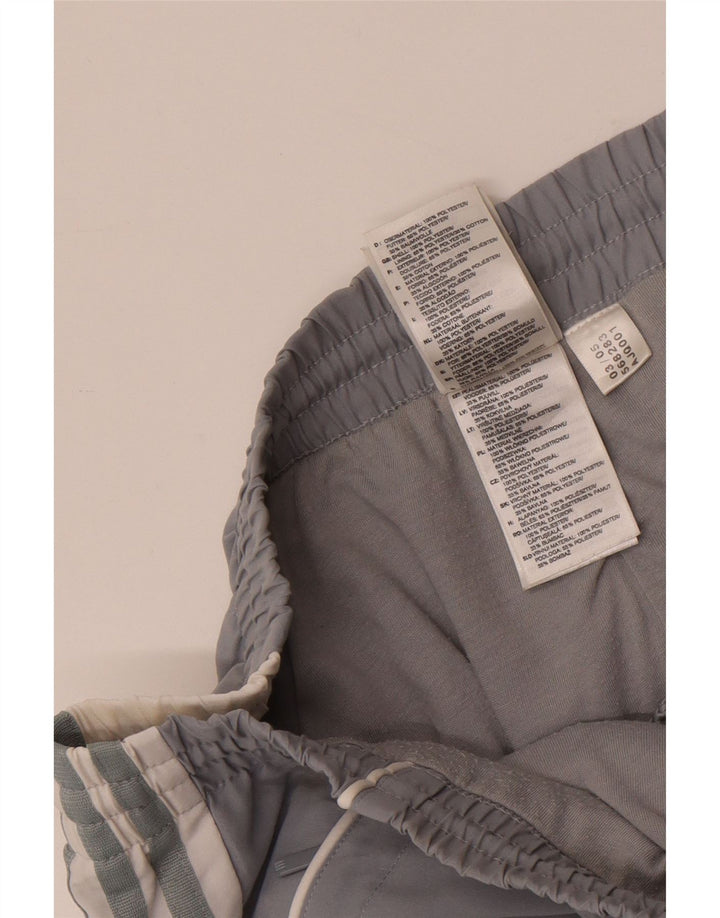 Pantalón De Chándal Adidas Hombre Grande Gris Colorblock Poliéster
