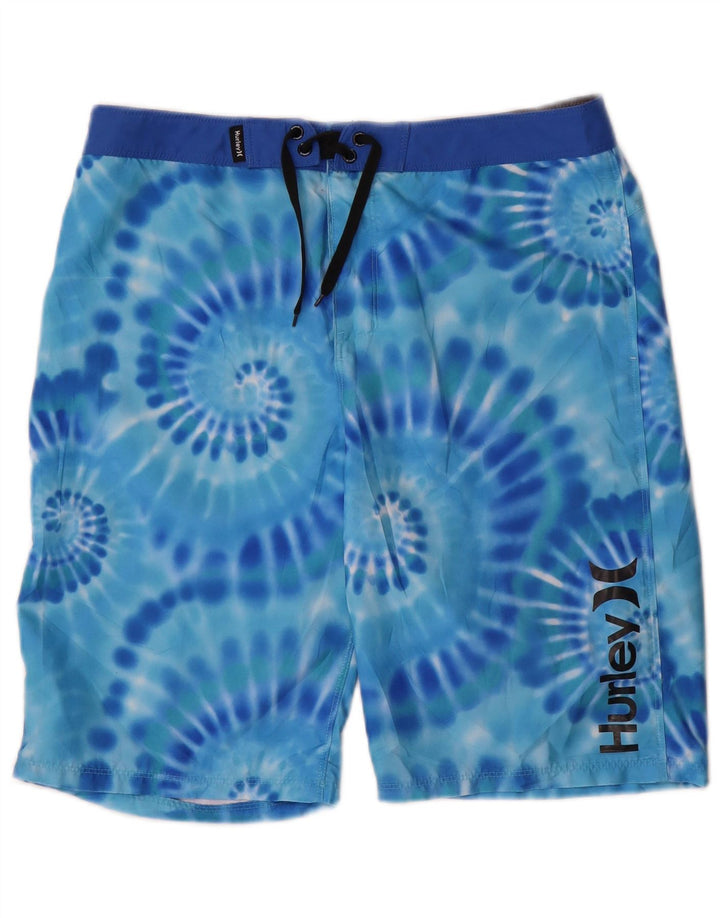 Hurley Bañador Corto Niño 15-16 Años Azul Tie Dye Poliéster