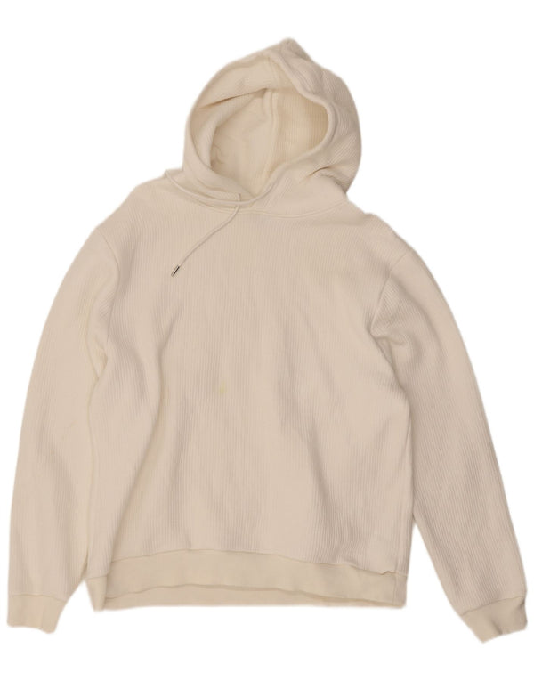 Reiss Sudadera con capucha para mujer UK 20 2XL Algodón blanco