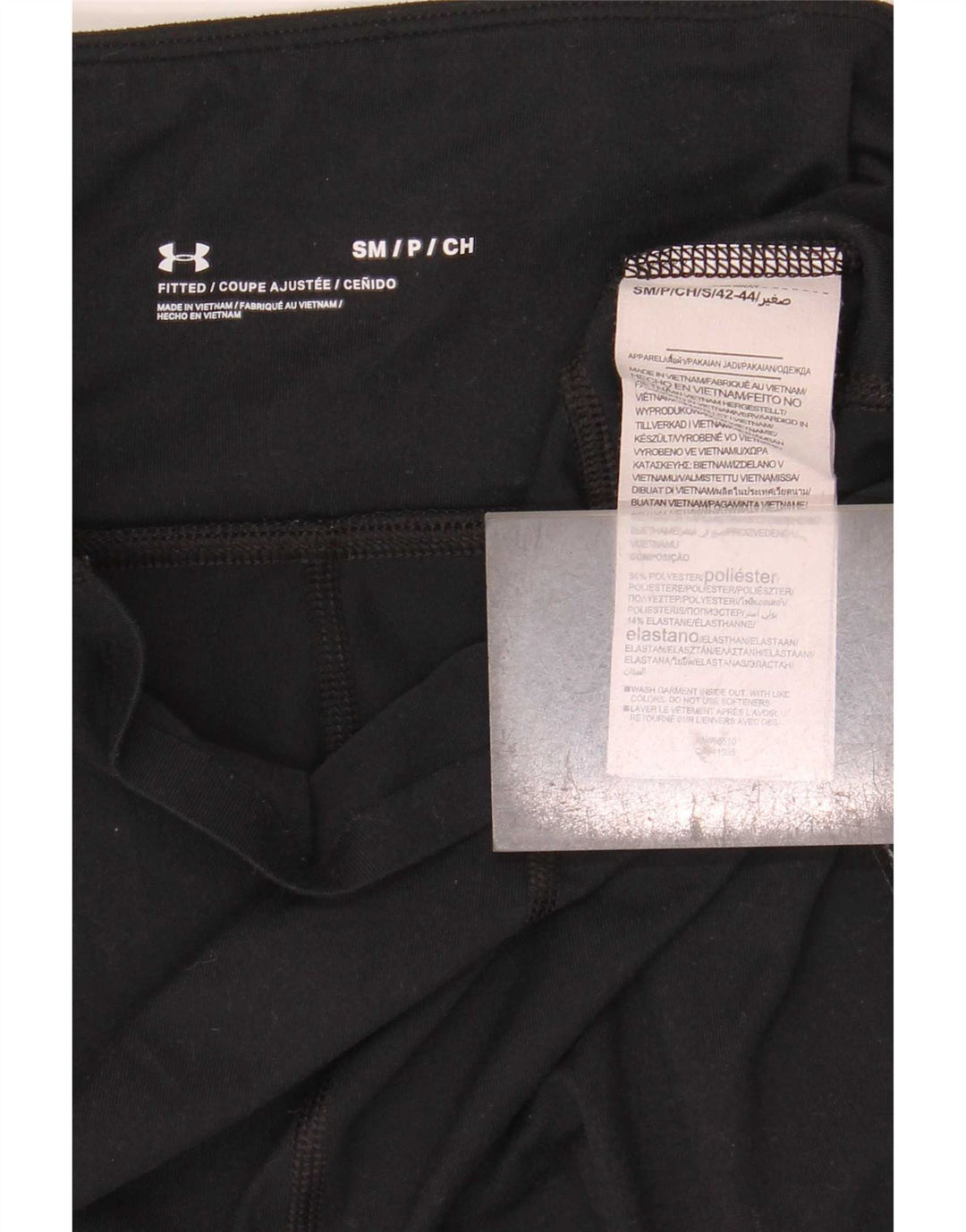 Under Armour Leggings para mujer UK 10 Small Negro Colorblock Poliéster