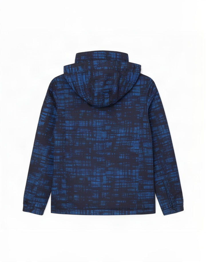 Chaqueta de esquí con capucha y estampado abstracto para hombre Mountain Warehouse UK 36 Small Blue