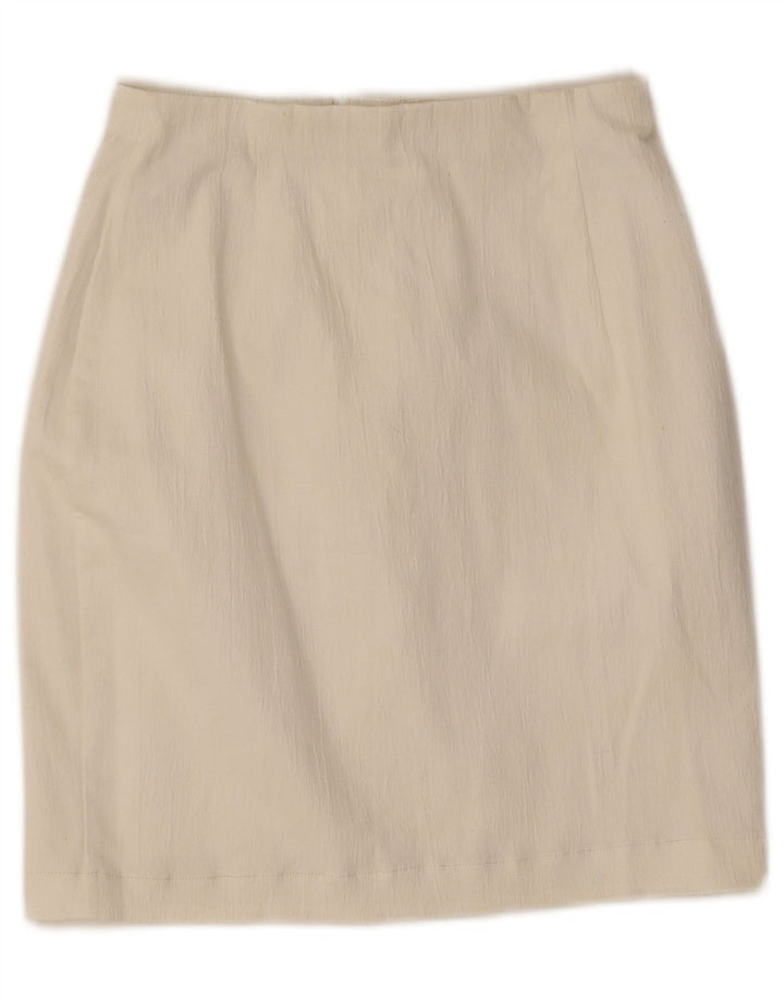 Marks & Spencer Minifalda de tubo para mujer UK 10 Small W25 Poliéster blanco