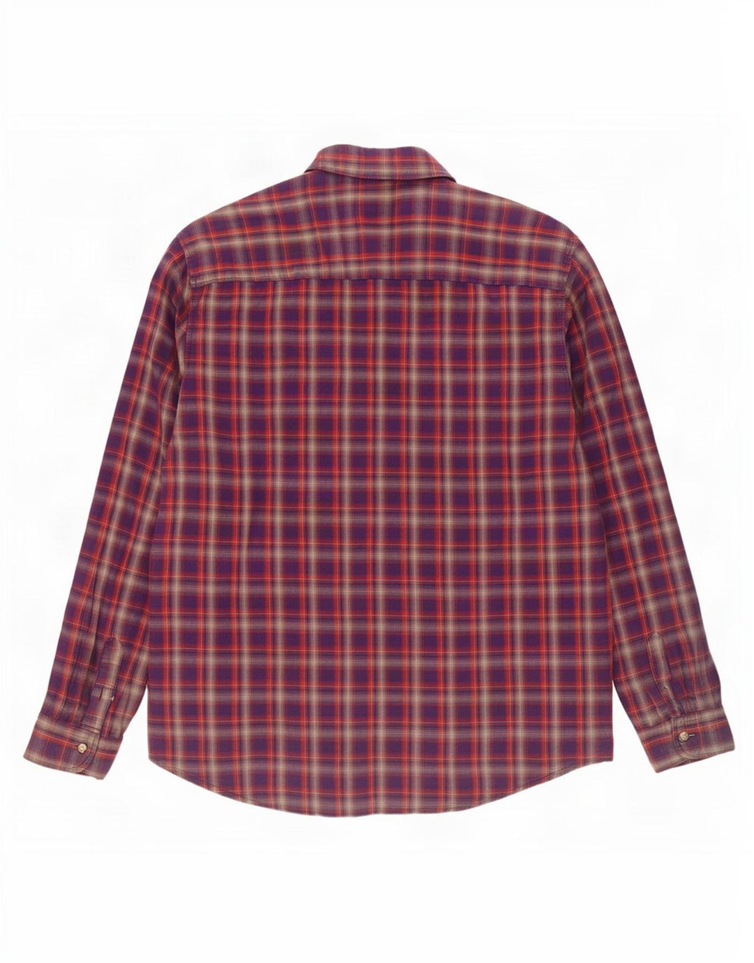 Camisa de franela para hombre Lee 2XL Algodón a cuadros morados
