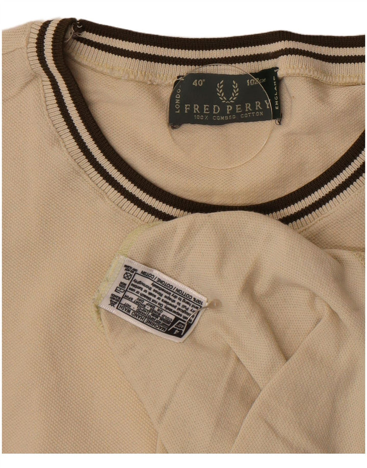 Camiseta Fred Perry Hombre Top Small Beige Algodón