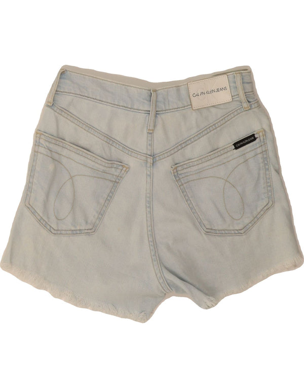 CALVIN KLEIN Shorts vaqueros para mujer W26 Small Blue