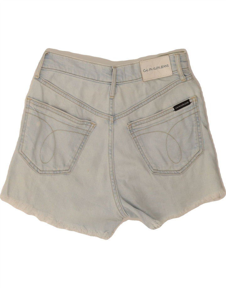 CALVIN KLEIN Shorts vaqueros para mujer W26 Small Blue