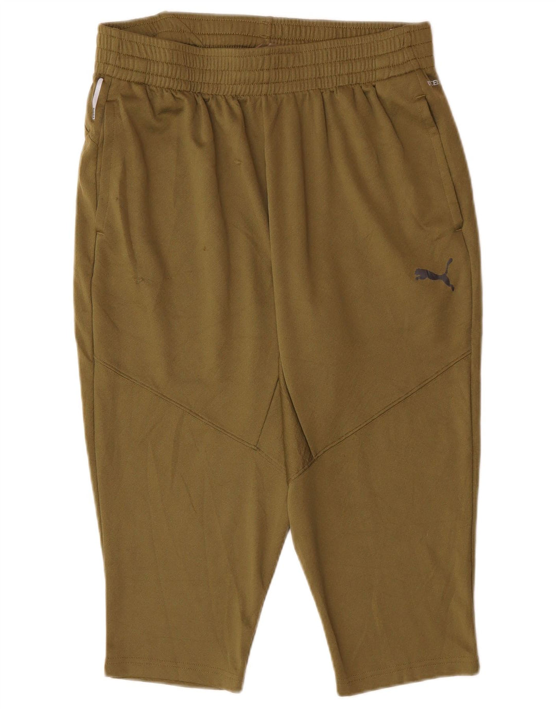PUMA Bermudas deportivas para hombre, talla grande, poliéster caqui