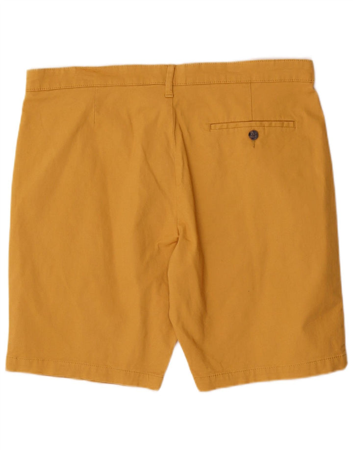 Marks & Spencer Pantalones cortos chinos para hombre W36 Algodón amarillo grande