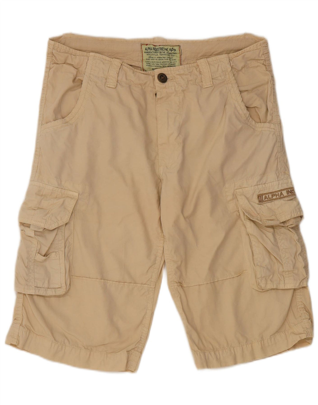 Pantalones cortos tipo cargo Alpha Industries para hombre W32 Medium Beige